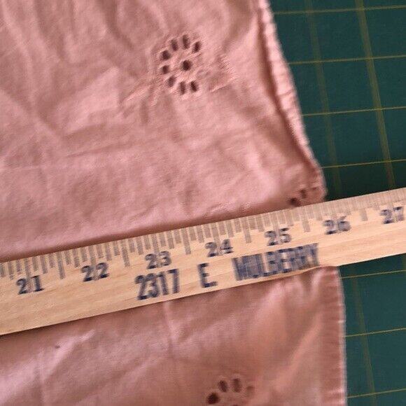 Piper and Scoot Womens S top Mauve Pink Embroidery Bell 3/4 Sleeves lace cotton - Picture 6 of 6